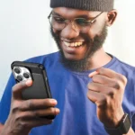 Carbon Case Flexible Gel Back Cover Black Kryt iPhone 14 Pro Max