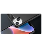 Carbon Case For Plus Flexible Gel Back Cover Black Kryt iPhone 14 Plus