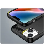 Carbon Case For Plus Flexible Gel Back Cover Black Kryt iPhone 14 Plus