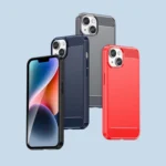 Carbon Case For Plus Flexible Gel Back Cover Blue Kryt iPhone 14 Plus