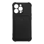 Card Armor Case Pouch Cover For Card Wallet Silicone Air Bag Armor Black Kryt iPhone 13 Mini