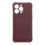 Card Armor Case Pouch Cover For Card Wallet Silicone Air Bag Armor Case Raspberry Kryt iPhone 12 Pro Max