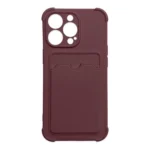 Card Armor Case Pouch Cover For Card Wallet Silicone Air Bag Armor Case Raspberry Kryt iPhone 13 Mini