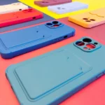 Card Armor Case Pouch Cover For Card Wallet Silicone Air Bag Armor Case Raspberry Kryt iPhone 13 Pro