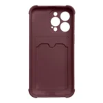 Card Armor Case Pouch Cover For Card Wallet Silicone Air Bag Armor Case Raspberry Kryt iPhone 13 Pro