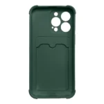 Card Armor Case Pouch Cover For Card Wallet Silicone Air Bag Armor Green Kryt iPhone 13 Mini