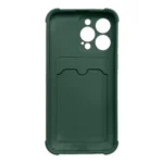 Card Armor Case Pouch Cover For Card Wallet Silicone Air Bag Armor Green Kryt iPhone 13 Mini