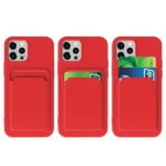 Card Case Silicone Wallet Case With Card Slot Documents For Orange Kryt iPhone 13 Pro Max