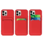 Card Case Silicone Wallet Case With Card Slot Documents For Orange Kryt iPhone 13 Pro Max
