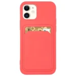 Card Case Silicone Wallet Wallet With Card Slot Documents For Orange Kryt iPhone 12 Pro Max