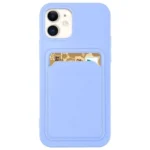 Card Case Silicone Wallet Wallet With Card Slot Documents For Purple Kryt iPhone 13 Pro Max