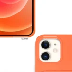 Card Case Silicone Wallet With Card Slot Documents For Orange Kryt iPhone 13 Mini