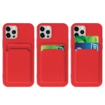 Card Case Silicone Wallet With Card Slot Documents For Orange Kryt iPhone 13 Mini