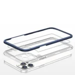 Clear 3In1 Blue Frame Gel Cover Kryt iPhone 12 Pro