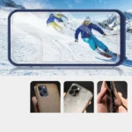 Clear 3in1 Case For Blue Frame Gel Cover Kryt iPhone 13 Pro