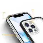 Clear 3in1 Case For Case Gel Cover With Frame Black Kryt iPhone 12 Pro Max