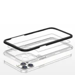 Clear 3in1 Case For Case Gel Cover With Frame Black Kryt iPhone 12 Pro Max