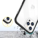 Clear 3in1 Case For Case Gel Cover With Frame Black Kryt iPhone 12 Pro Max