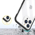 Clear 3in1 Case For Case Gel Cover With Frame Black Kryt iPhone 13 Pro Max