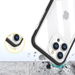 Clear 3in1 Case For Case Gel Cover With Frame Black Kryt iPhone 13 Pro Max