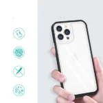 Clear 3in1 Case For Case Gel Cover With Frame Black Kryt iPhone 13 Pro Max