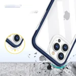 Clear 3in1 Case For Frame Cover Gel Blue Kryt iPhone 13 Pro Max