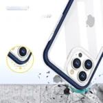 Clear 3in1 Case For Frame Cover Gel Blue Kryt iPhone 13 Pro Max