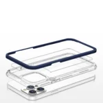 Clear 3in1 Case For Frame Cover Gel Blue Kryt iPhone 13 Pro Max