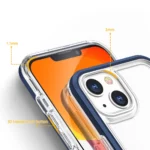Clear 3in1 Case For Gel Cover With Frame Blue Kryt iPhone 13 Mini