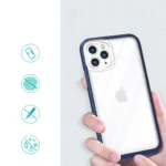 Clear 3in1 Case For Pro Blue Frame Gel Cover Kryt iPhone 11 Pro