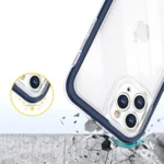 Clear 3in1 Case For Pro Blue Frame Gel Cover Kryt iPhone 11 Pro