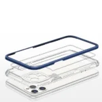 Clear 3in1 Case For Pro Max Blue Frame Gel Cover Kryt iPhone 11 Pro Max