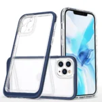 Clear 3in1 Case For Pro Max Blue Frame Gel Cover Kryt iPhone 11 Pro Max