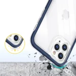 Clear 3in1 Case For Pro Max Blue Frame Gel Cover Kryt iPhone 11 Pro Max