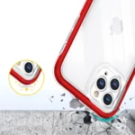 Clear 3in1 Case For Pro Max Frame Cover Gel Red Kryt iPhone 11 Pro Max