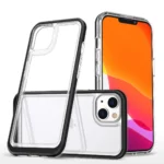 Clear 3in1 Case For Silicone Cover With Frame Black Kryt iPhone 14