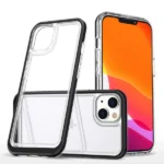 Clear 3in1 Case For Silicone Cover With Frame Black Kryt iPhone 14