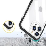 Clear 3in1 Case For Silicone Cover With Frame Blue Kryt iPhone 14 Pro