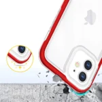 Clear 3In1 Frame Gel Red Kryt iPhone 12