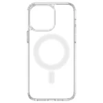 Clear Magnetic Case With MagSafe For With Silver Ring - Transparent Kryt iPhone 14 Pro Max