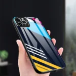 Color Glass Case Durable Cover With Tempered Glass Back And Camera Cover Pro Max Pattern 1 iPhone 11 Pro Max