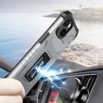Crystal Ring Case Kickstand Tough Rugged Cover For Black Kryt iPhone 13