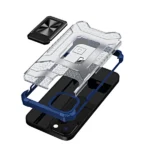 Crystal Ring Case Kickstand Tough Rugged Cover For Blue Kryt iPhone 13 Mini