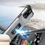 Crystal Ring Case Kickstand Tough Rugged Cover For Blue Kryt iPhone 13 Pro Max
