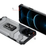 Crystal Ring Case Kickstand Tough Rugged Cover For Blue Kryt iPhone 13 Pro Max