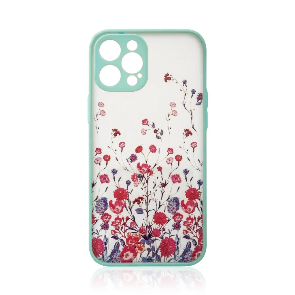Design Flower Case Light Blue Kryt iPhone 12 Pro