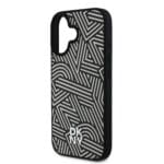 DKNY PU Leather Crosswalk Pattern MagSafe Ivory Kryt iPhone 16