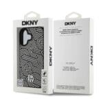 DKNY PU Leather Crosswalk Pattern MagSafe Ivory Kryt iPhone 16