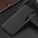 Eco Leather View Case Elegant Bookcase Type Case With Kickstand For Black Kryt iPhone 13 Pro Max
