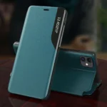 Eco Leather View Case Elegant Bookcase Type Case With Kickstand For Black Kryt iPhone 13 Pro Max